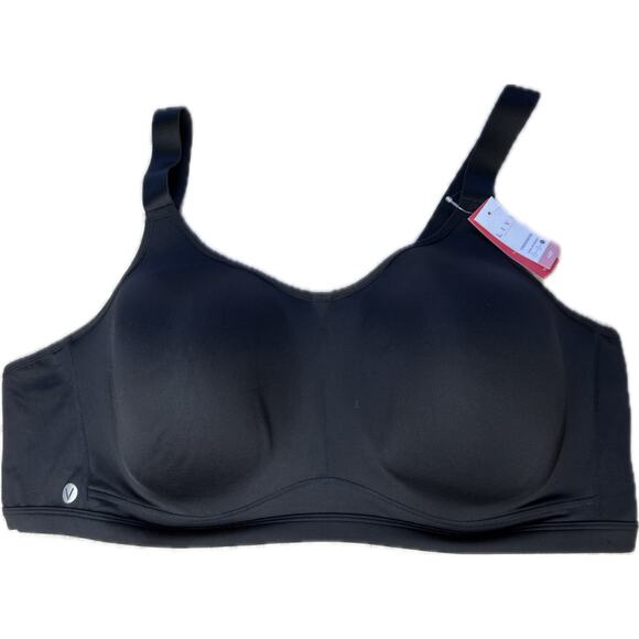 LIVI High-Impact Wicking Underwire Sports Bra Black Size 48F Lane Bryant - Picture 1 of 6